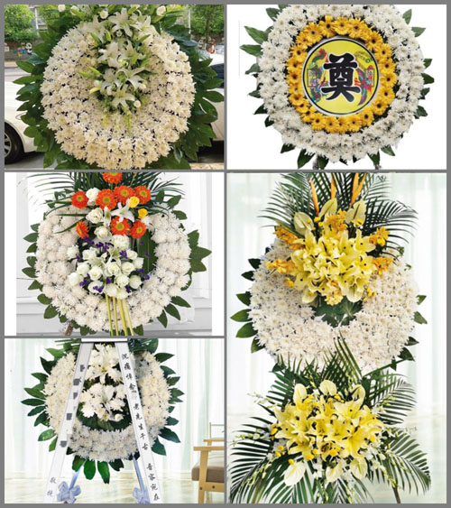 安徽阜阳市颍上县半岗镇凉亭村花圈速递